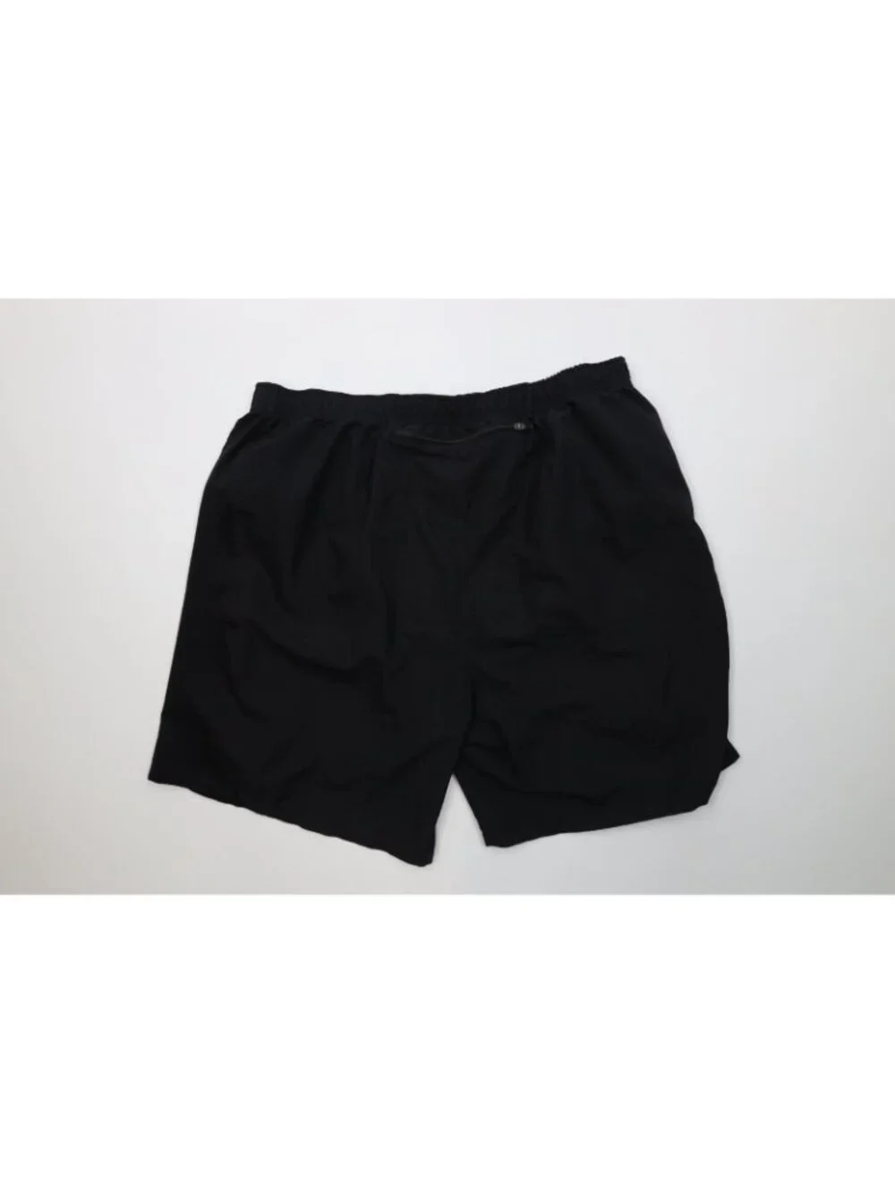 Vtg Y2K The North Face Mens Large Spell Out Triple Black Lined Running Shorts